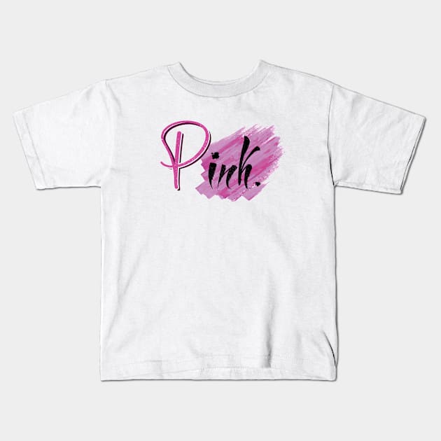 Pretty Pink Lover Kids T-Shirt by Watercoloristic